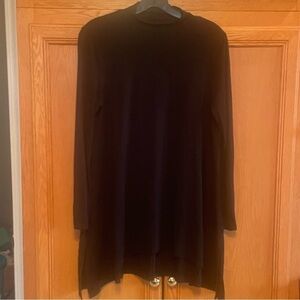 by Chico's Black Rayon Blend mock t-neck top
Size 0=small